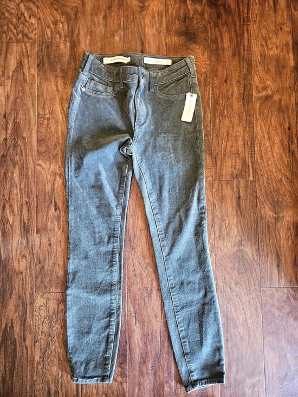 Pilcro High-Rise Skinny Jeans in Green Waist 26 NWT
